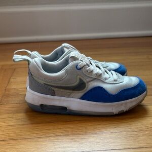 Nike Air Max Toddler Sz 11 White and Blue Sneakers